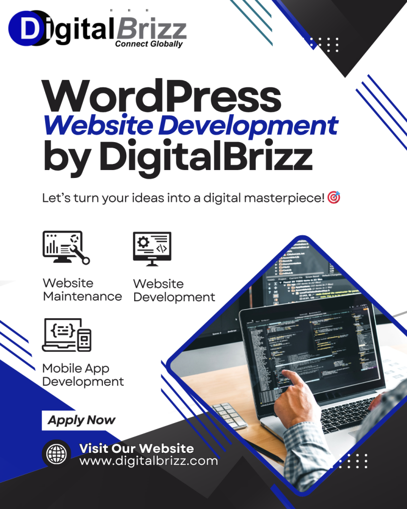 Web design services in Rajkot, Gujarat, website design company, WordPress website development, responsive web design, SEO-friendly website design, e-commerce website designer, business website design, modern web design agency, website redesign services Rajkot, Gujarat, professional web design solutions, best web design provider, UI/UX website design rajkot, Gujarat, fast loading website development, digital brizz web design